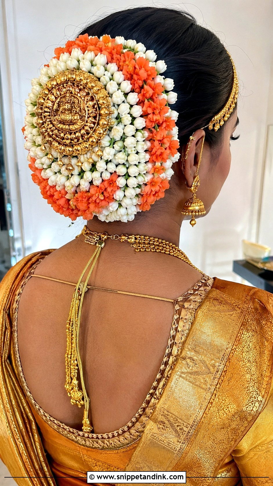 South Indian Bun With Flowers - Snippet and Ink - 25 Indian Bun Hairstyles for Wedding