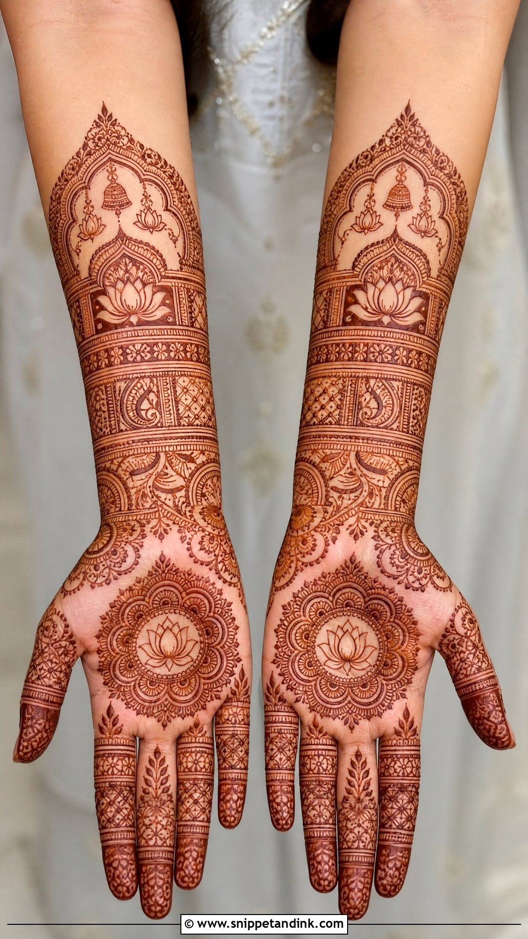 South Indian Hindu Bridal Mehndi Design - Snippet and Ink - 25 Hindu Bridal Mehndi Designs