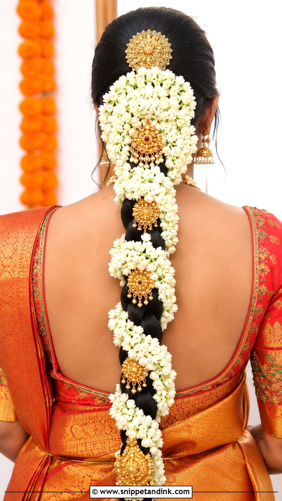 South Indian Jada Braid - Snippet and Ink - 25 Trendy Indian Wedding Hairstyles
