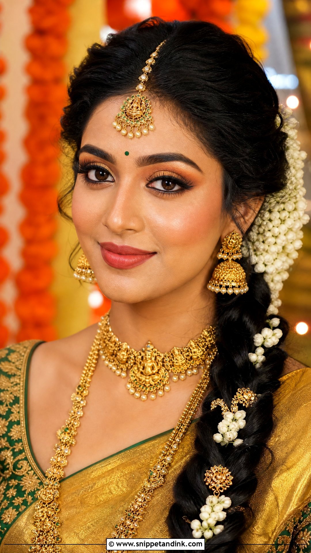 South Indian Mehndi Bride Makeup - Snippet and Ink - 20 Mehndi Bride Makeup Ideas