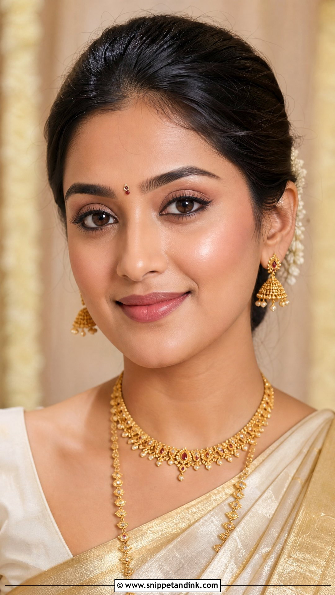 South Indian Wedding Makeup For Natural Look - Snippet and Ink - 20 South Indian Wedding Makeup Ideas