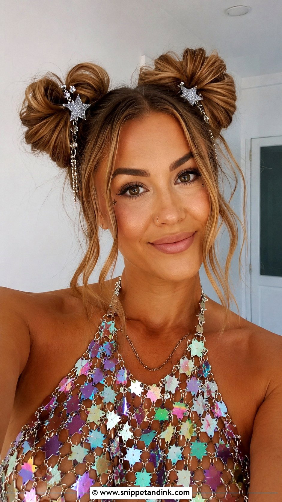Space Buns - Snippet and Ink - 20 Cute Birthday Hairstyle Ideas