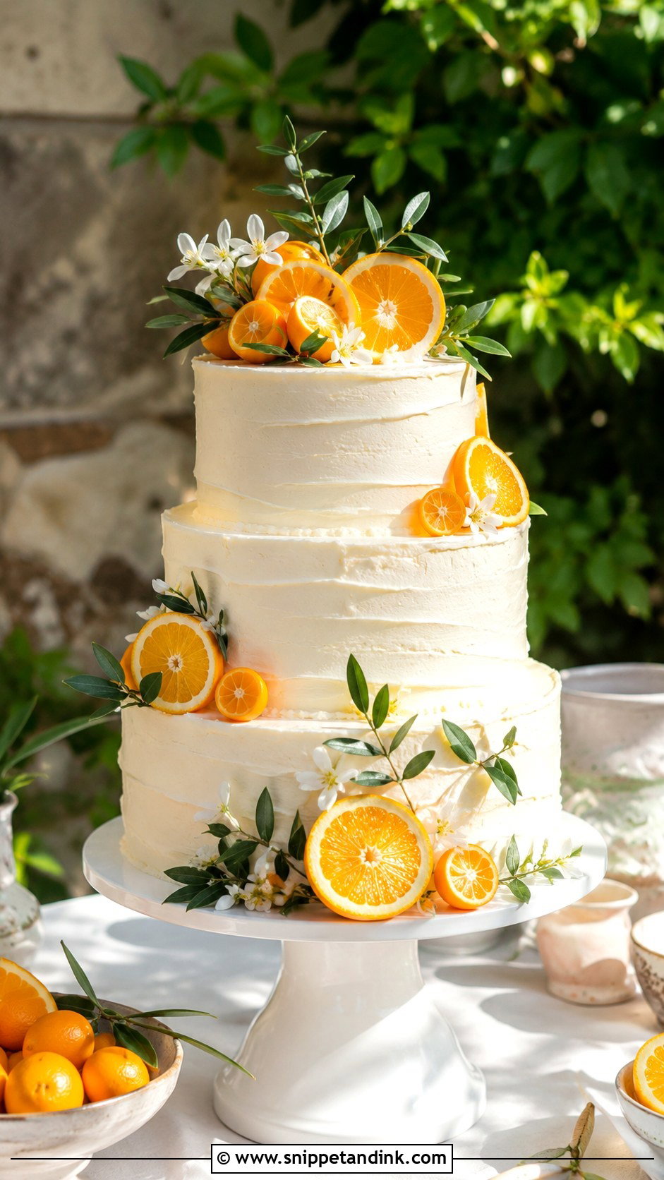 Spanish Citrus Wedding Cake - Snippet and Ink - 30 Spanish Style Wedding Cake Ideas