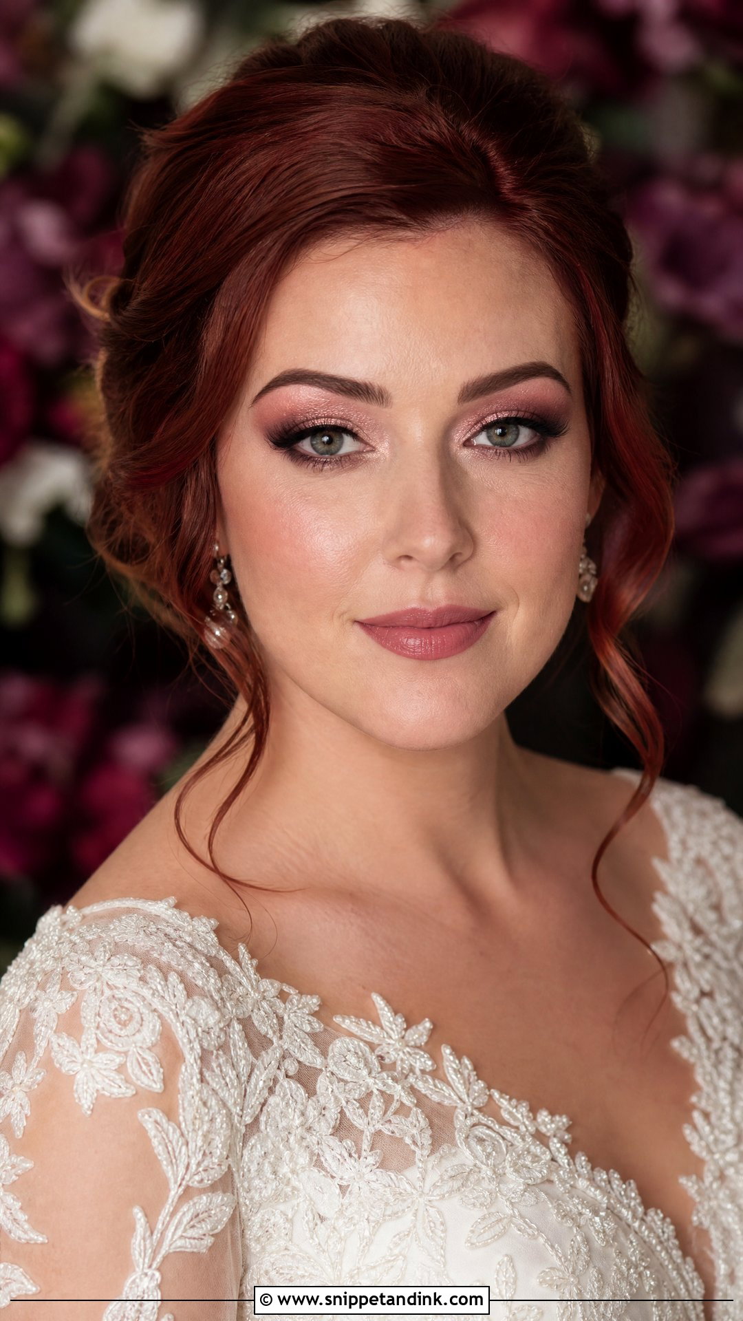 Sparkly Burgundy Wedding Makeup - Snippet and Ink - 20 Sparkly Wedding Makeup Ideas