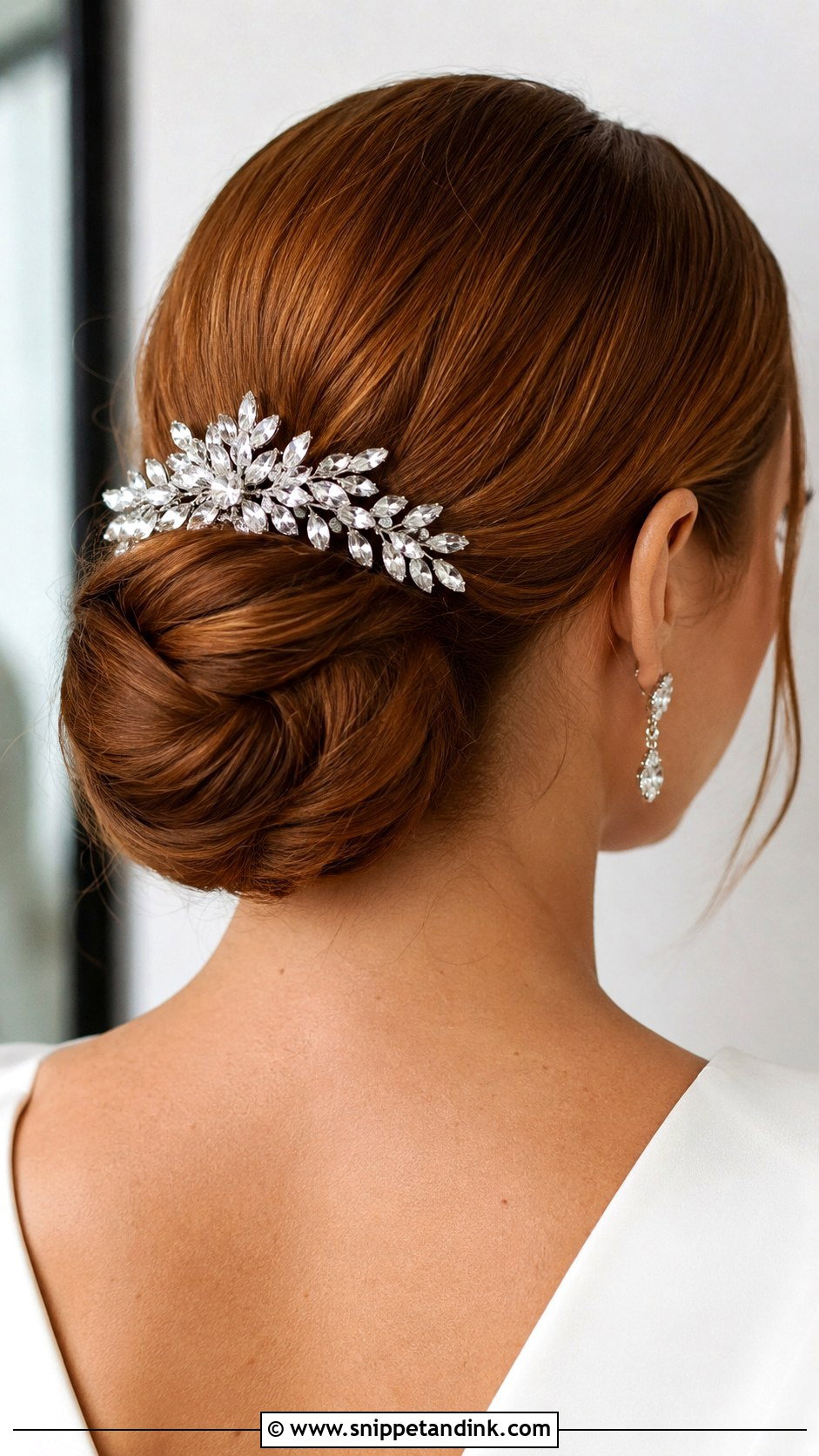 Sparkly Hair Clip for Buns - Snippet and Ink - 20 Bridal Hair Clip Ideas