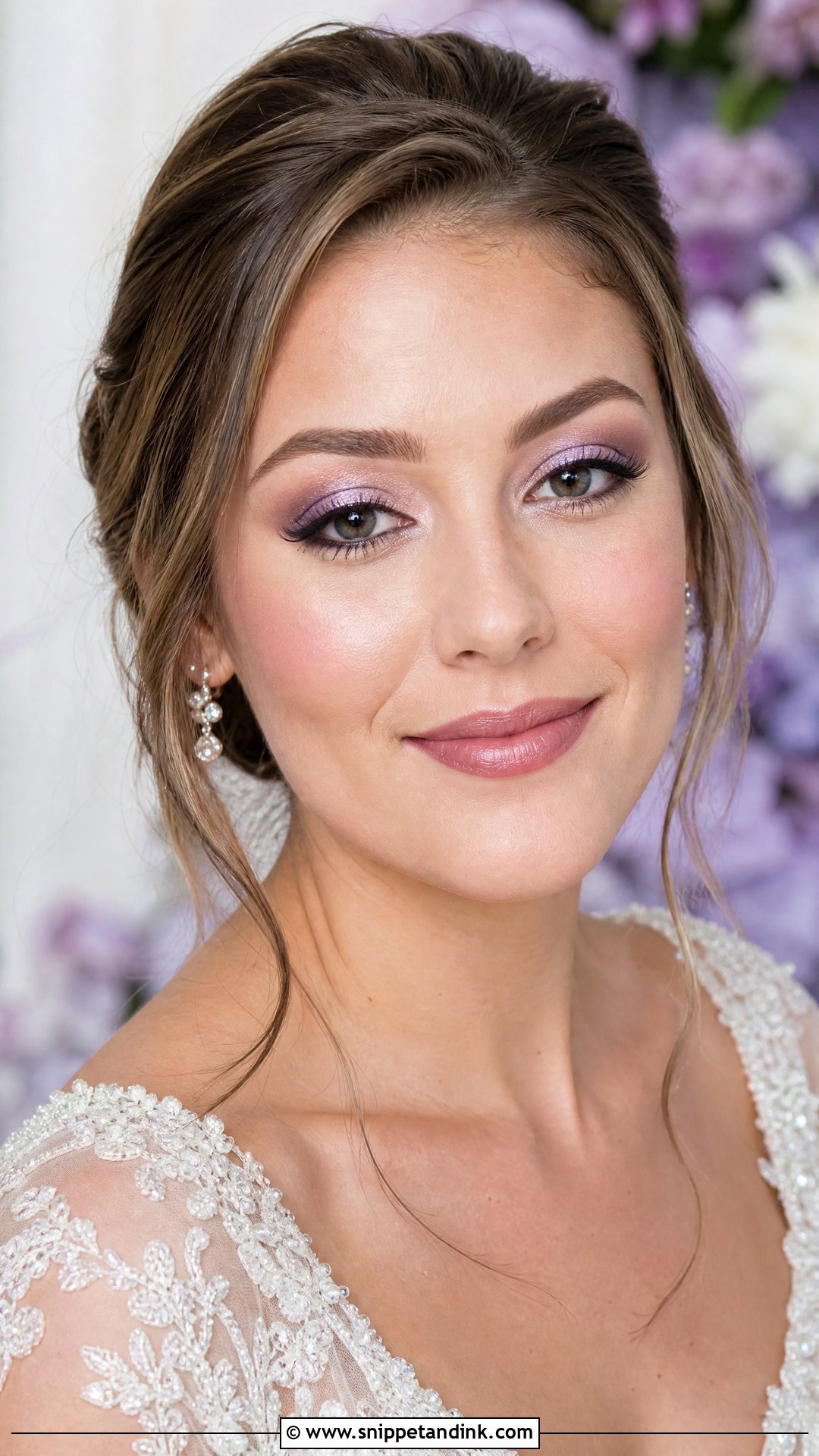 Sparkly Lavender Wedding Makeup - Snippet and Ink - 20 Sparkly Wedding Makeup Ideas