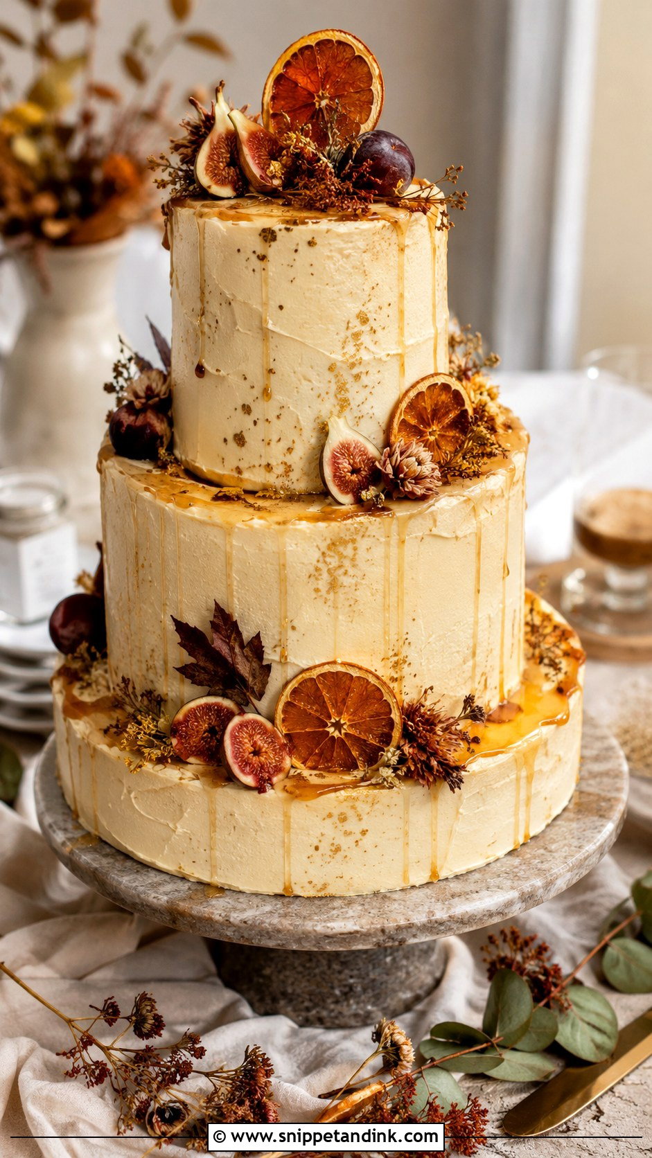 Spiced Honey Wedding Cake - Snippet and Ink - 20 Honey Cake Design Ideas for Wedding