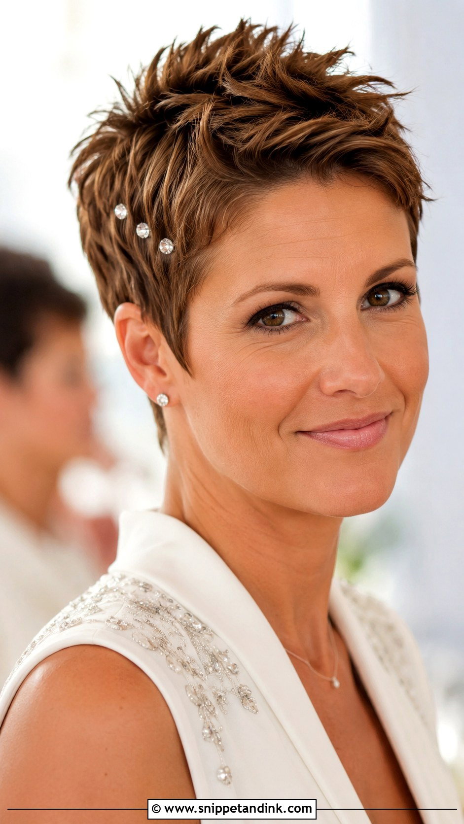 Spiky Pixie Wedding Hair - Snippet and Ink - 15 Pixie Hair Wedding Styles
