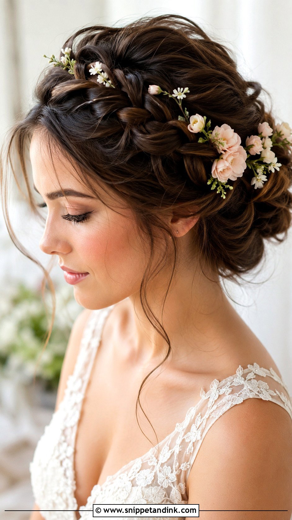 Spring Bridal Crown Braid - Snippet and Ink - 15 Spring Wedding Hairstyles Bride