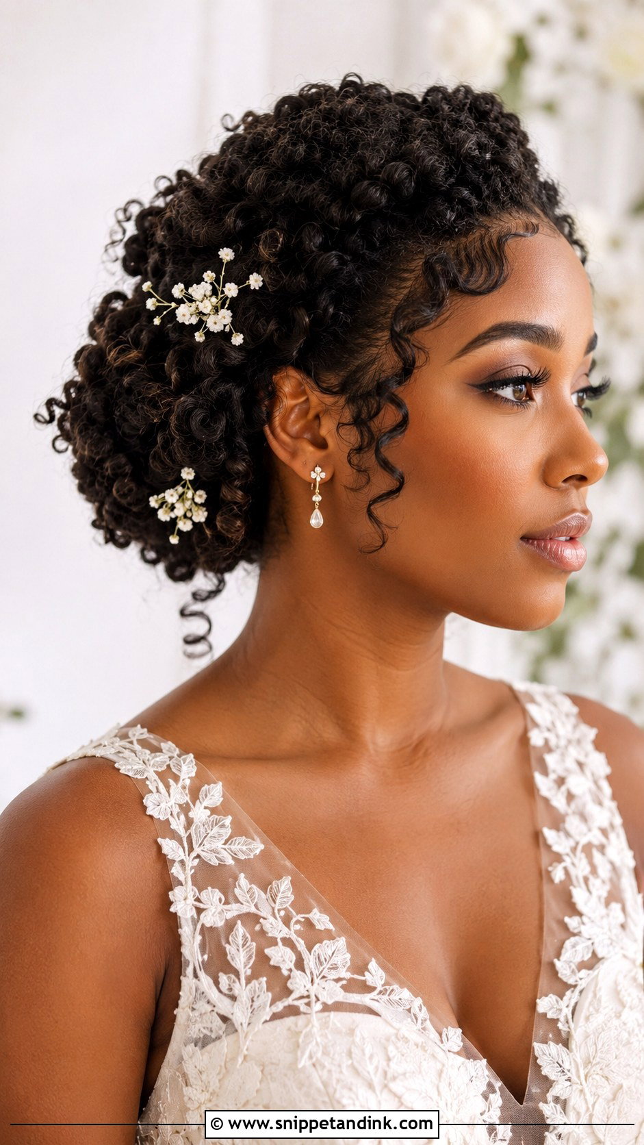Spring Bridal Curly Updo - Snippet and Ink - 15 Spring Wedding Hairstyles Bride
