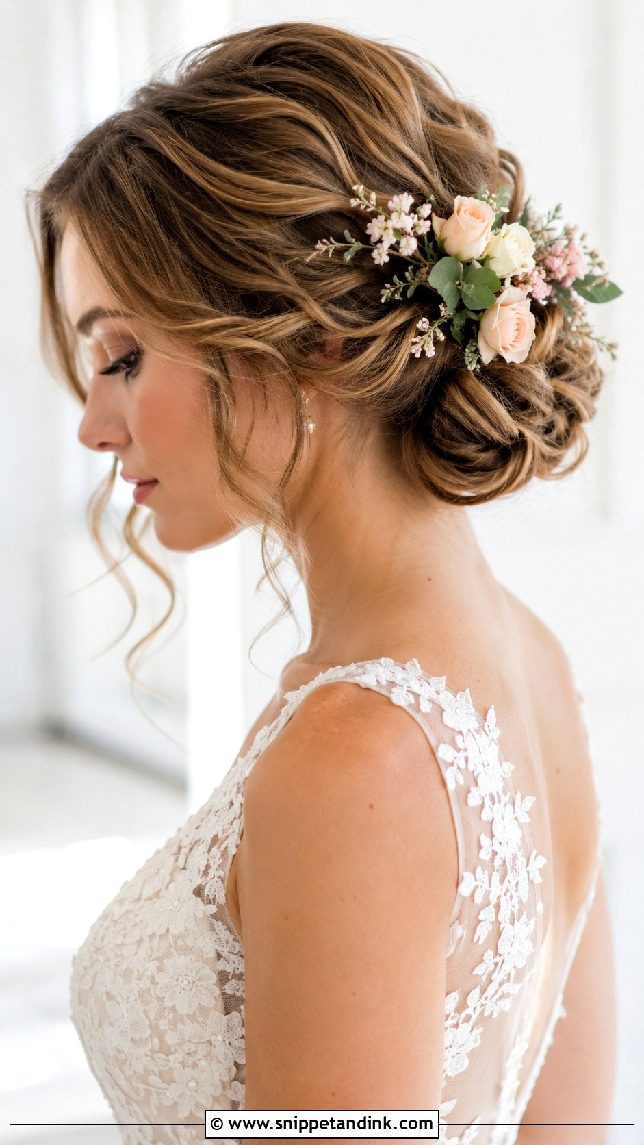 Spring Bridal Flower Updo - Snippet and Ink - 15 Spring Wedding Hairstyles Bride