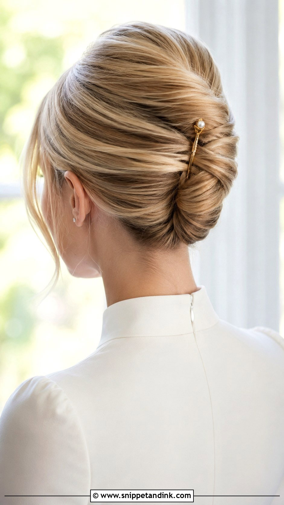 Spring Bridal French Twist - Snippet and Ink - 15 Spring Wedding Hairstyles Bride