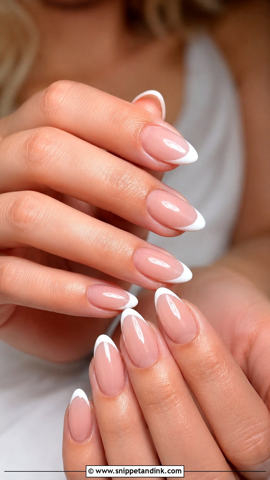 Spring Wedding French Tip Nails - Snippet and Ink - 20 Spring Wedding Nails for Bride