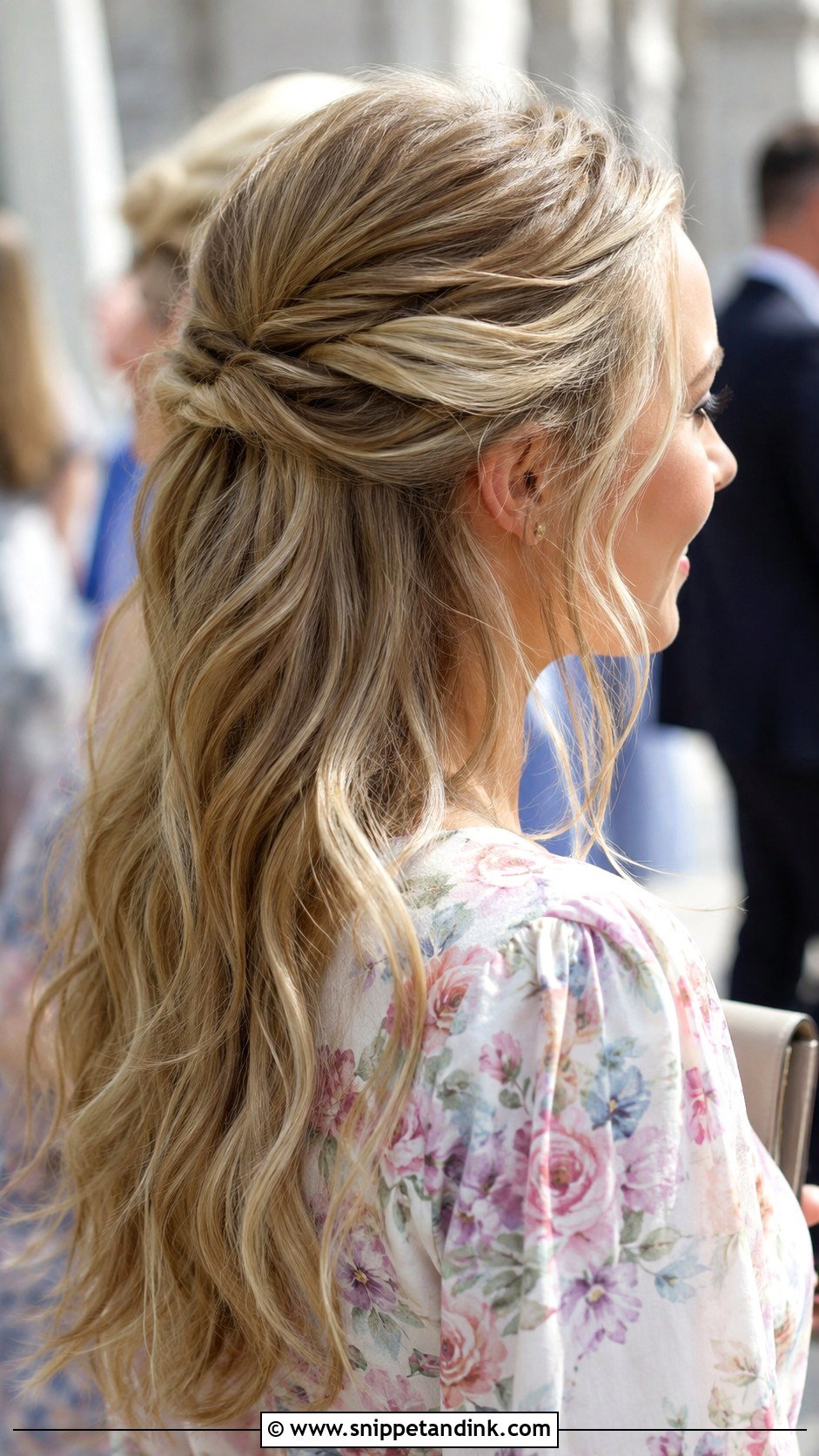 Spring Wedding Guest Half Up Half Down Hair - Snippet and Ink - 15 Spring Wedding Guest Hairstyles
