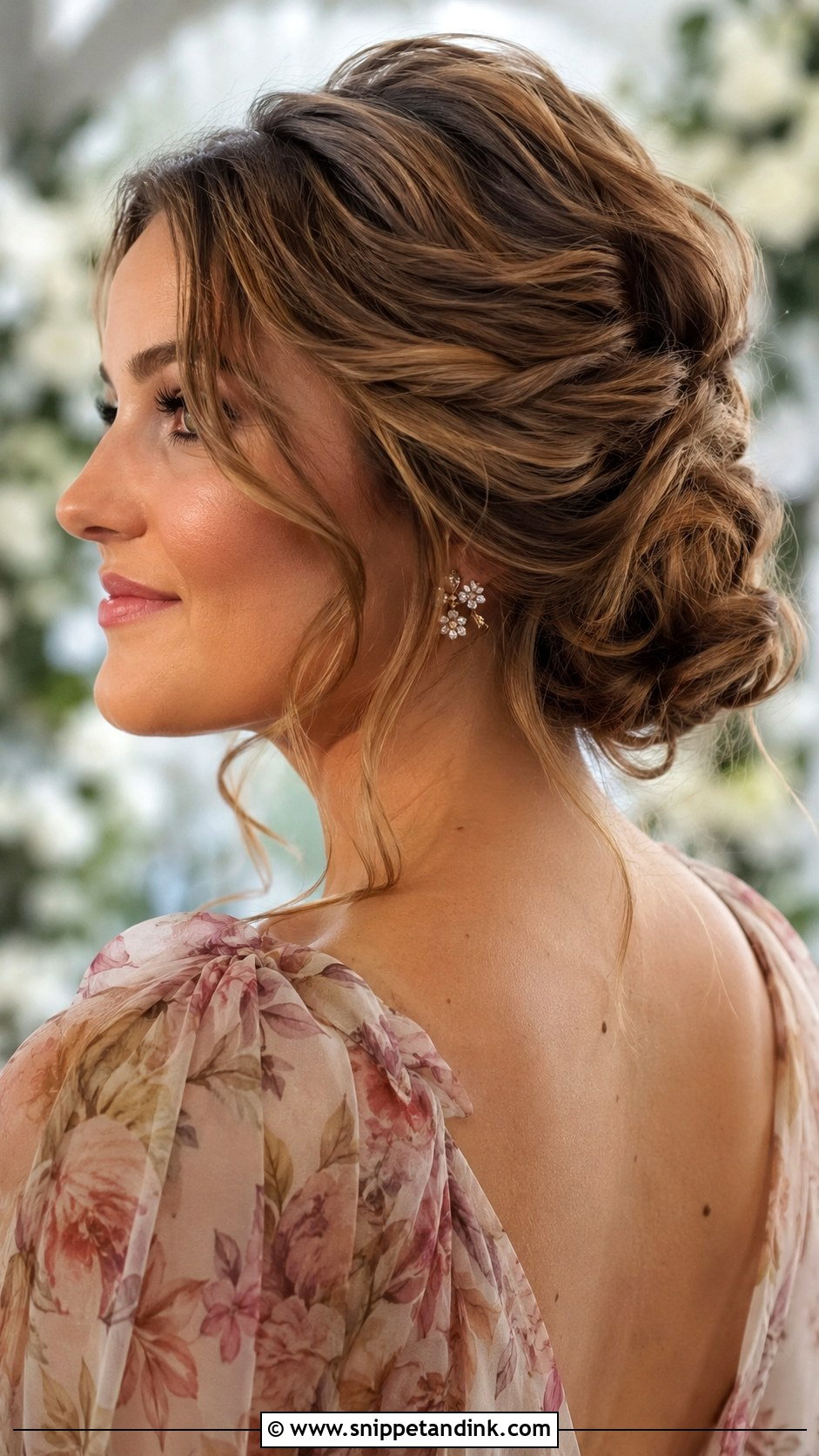 Spring Wedding Guest Loose Updo - Snippet and Ink - 15 Spring Wedding Guest Hairstyles