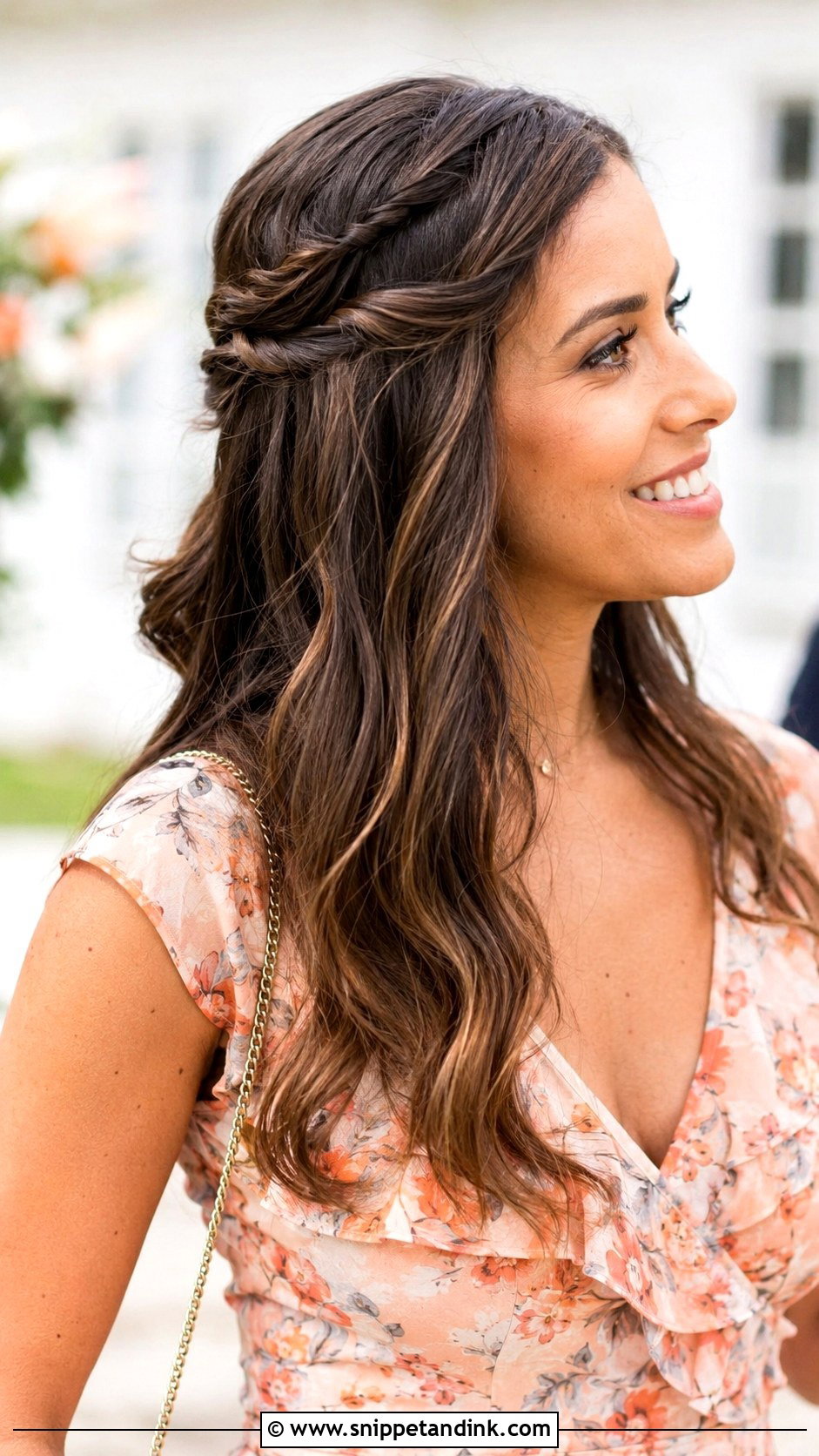 Spring Wedding Guest Twisted Half Up Hair - Snippet and Ink - 15 Spring Wedding Guest Hairstyles