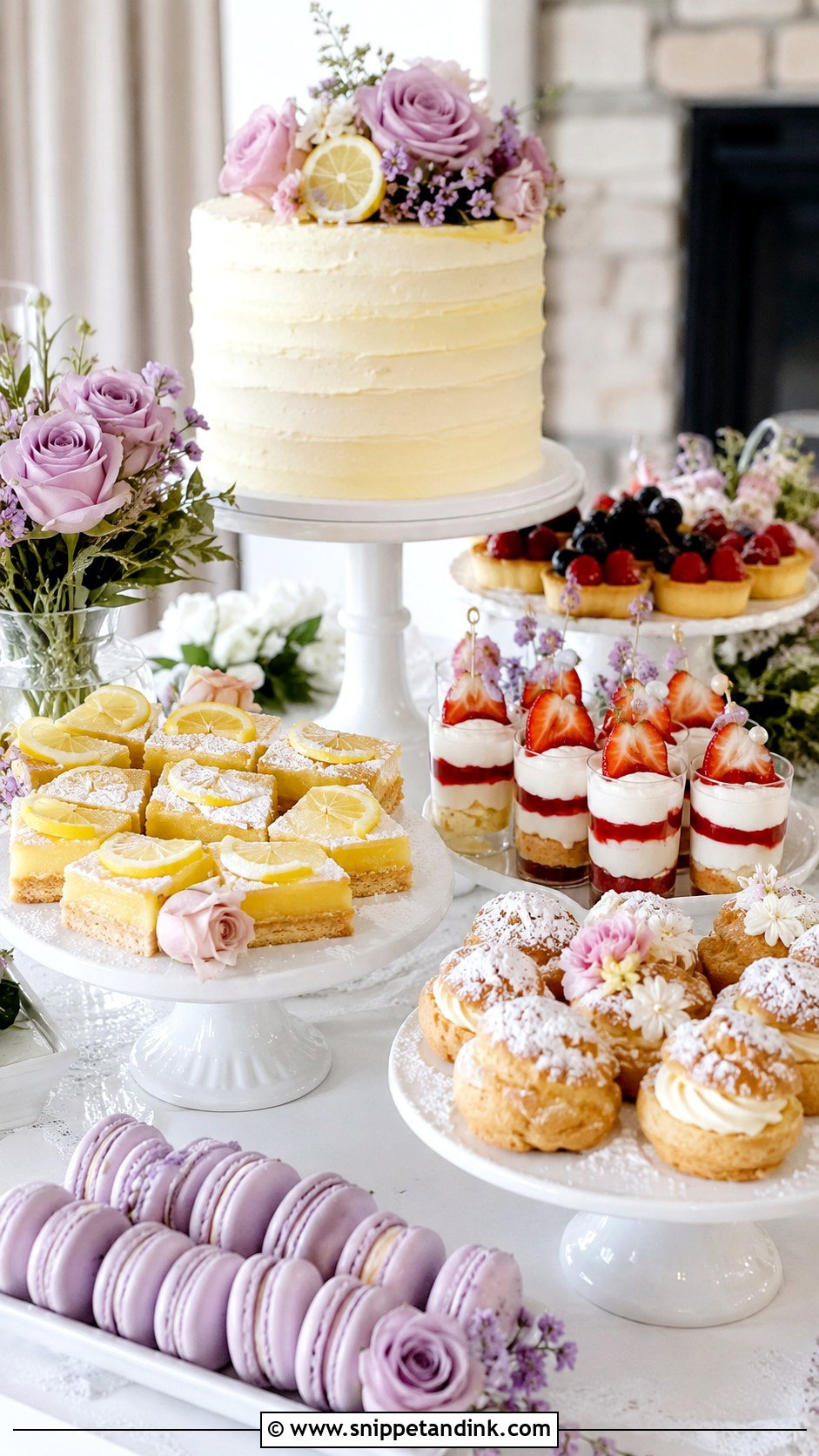 Spring Wedding Sweet Table - Snippet and Ink - 30 Wedding Sweet Table Ideas
