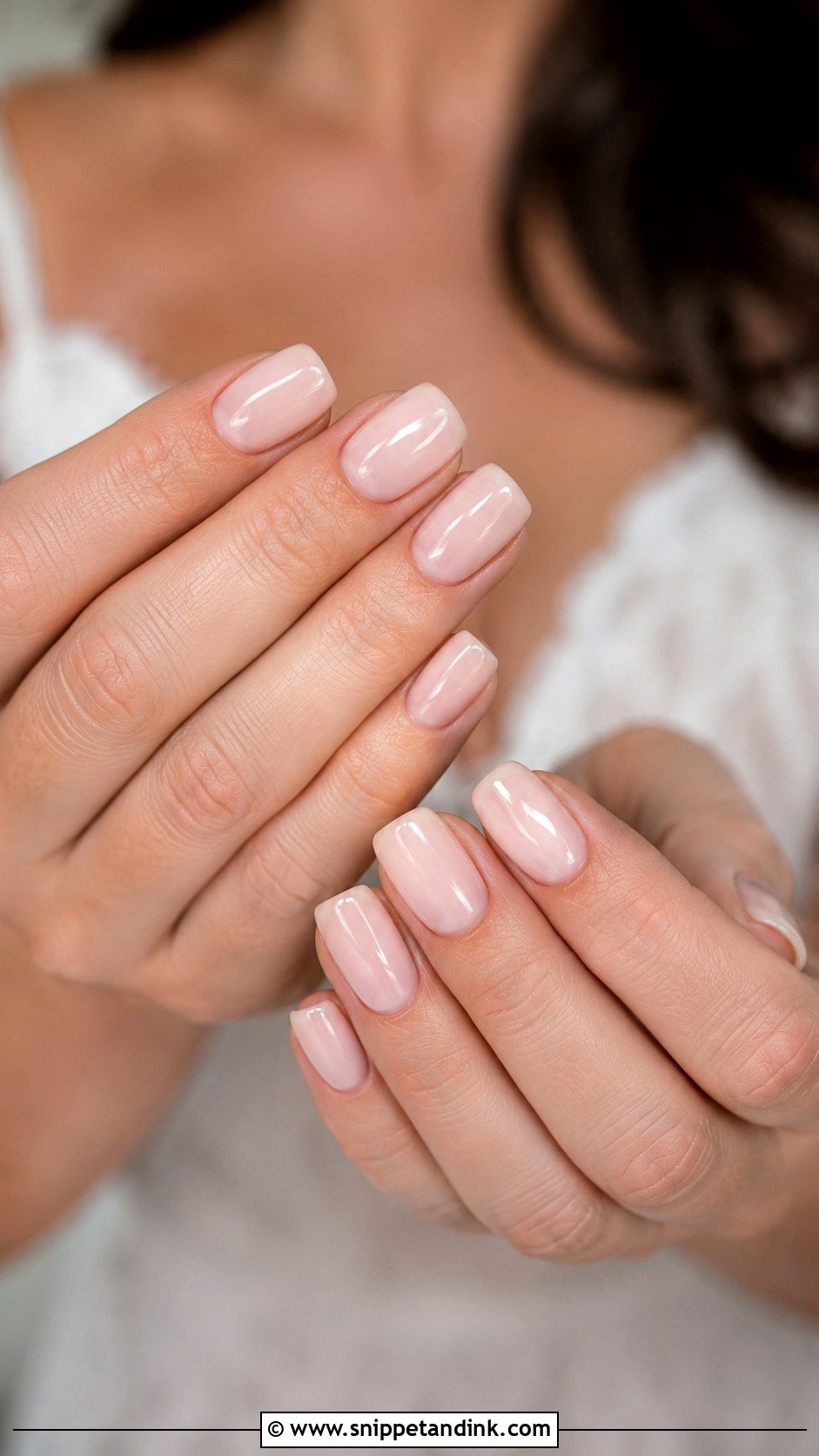 Square BIAB Wedding Nails - Snippet and Ink - 20 Wedding Nails BIAB