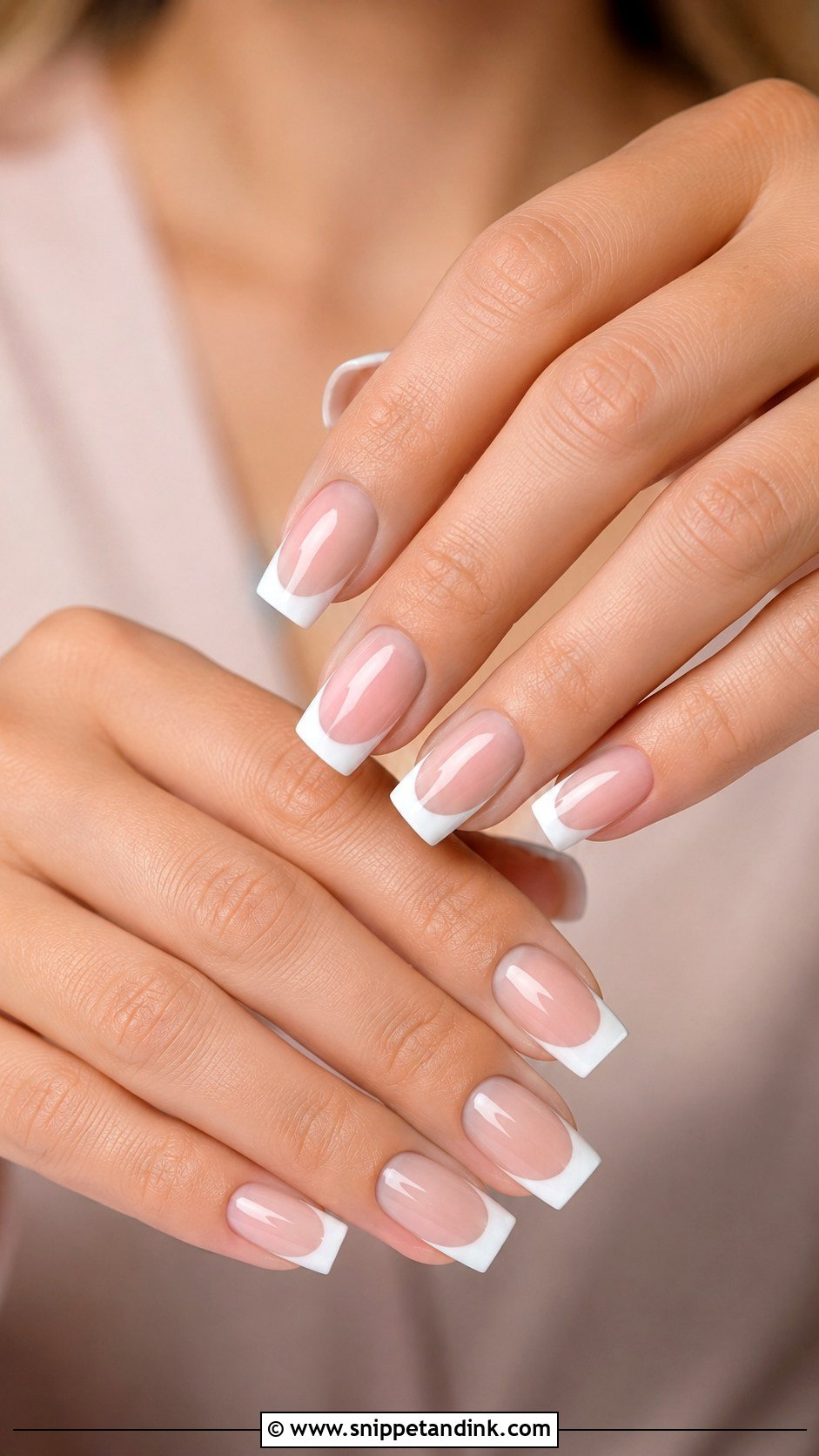 Square Bridal Acrylic Nails - Snippet and Ink - 20 Bridal Acrylic Nails