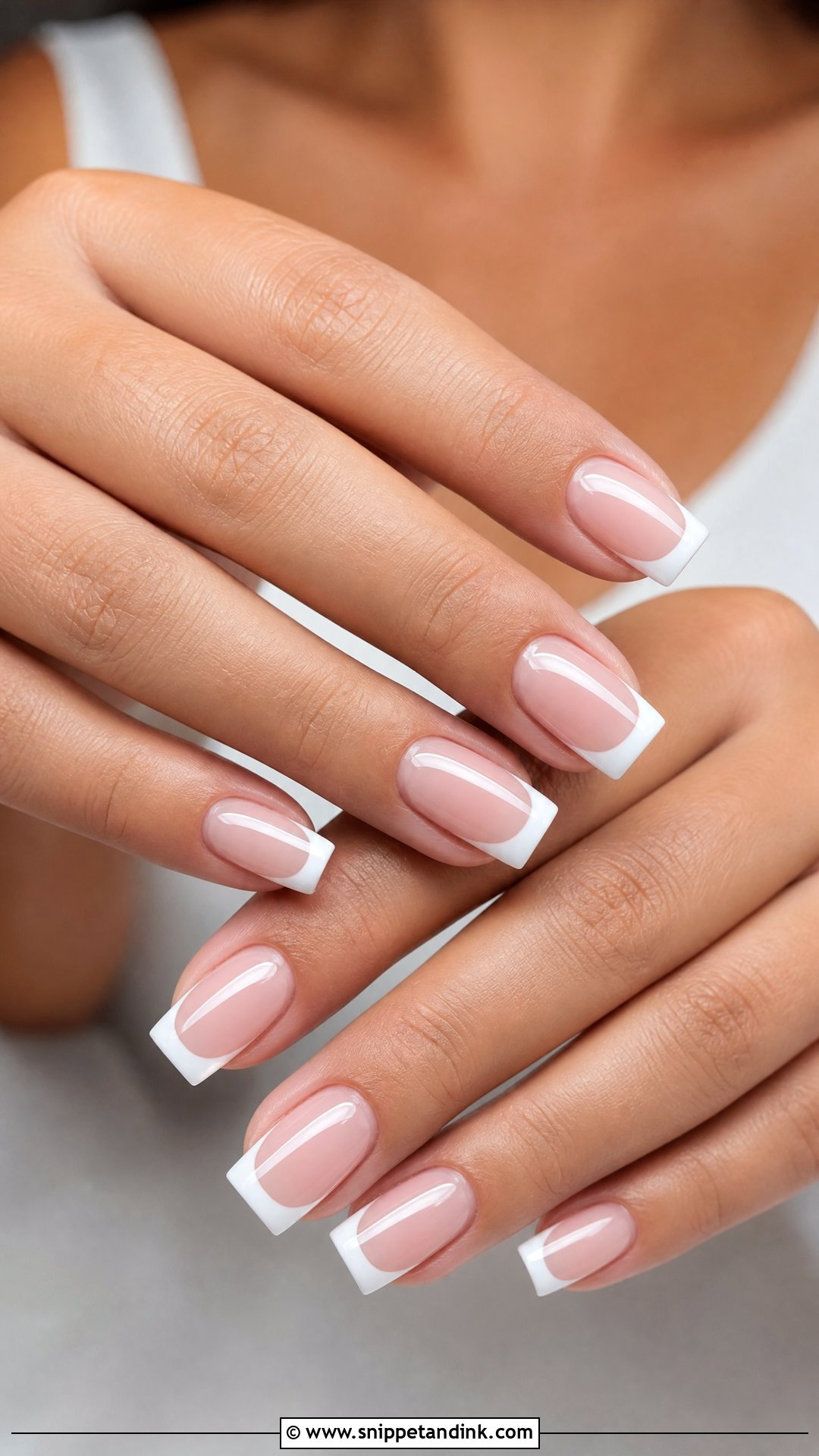 Square Bridal Nails - Snippet and Ink - 25 Classy Bridal Nails