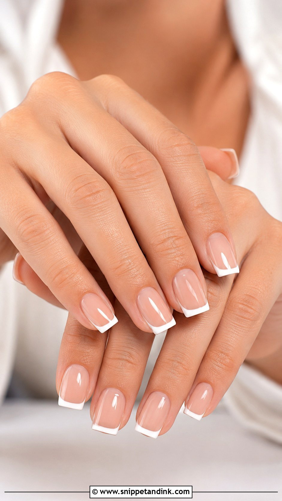 Square Bridal Nails - Snippet and Ink - 20 Minimal Bridal Nails