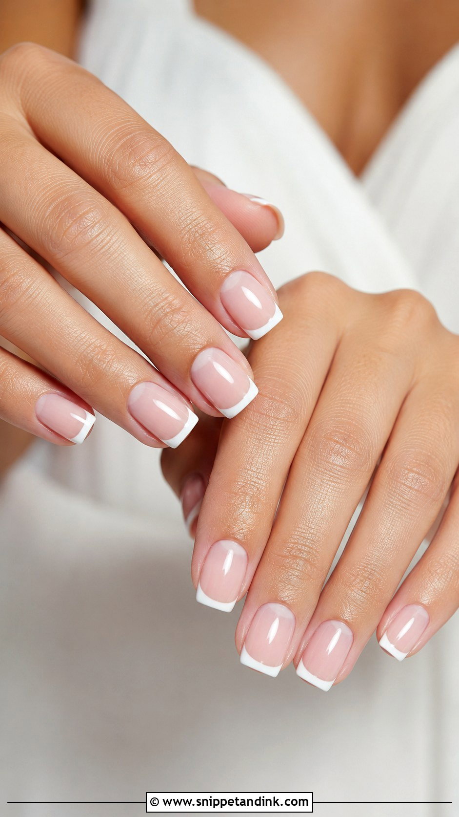 Square Bridal Nails - Snippet and Ink - 20 Bridal Nail Design Ideas