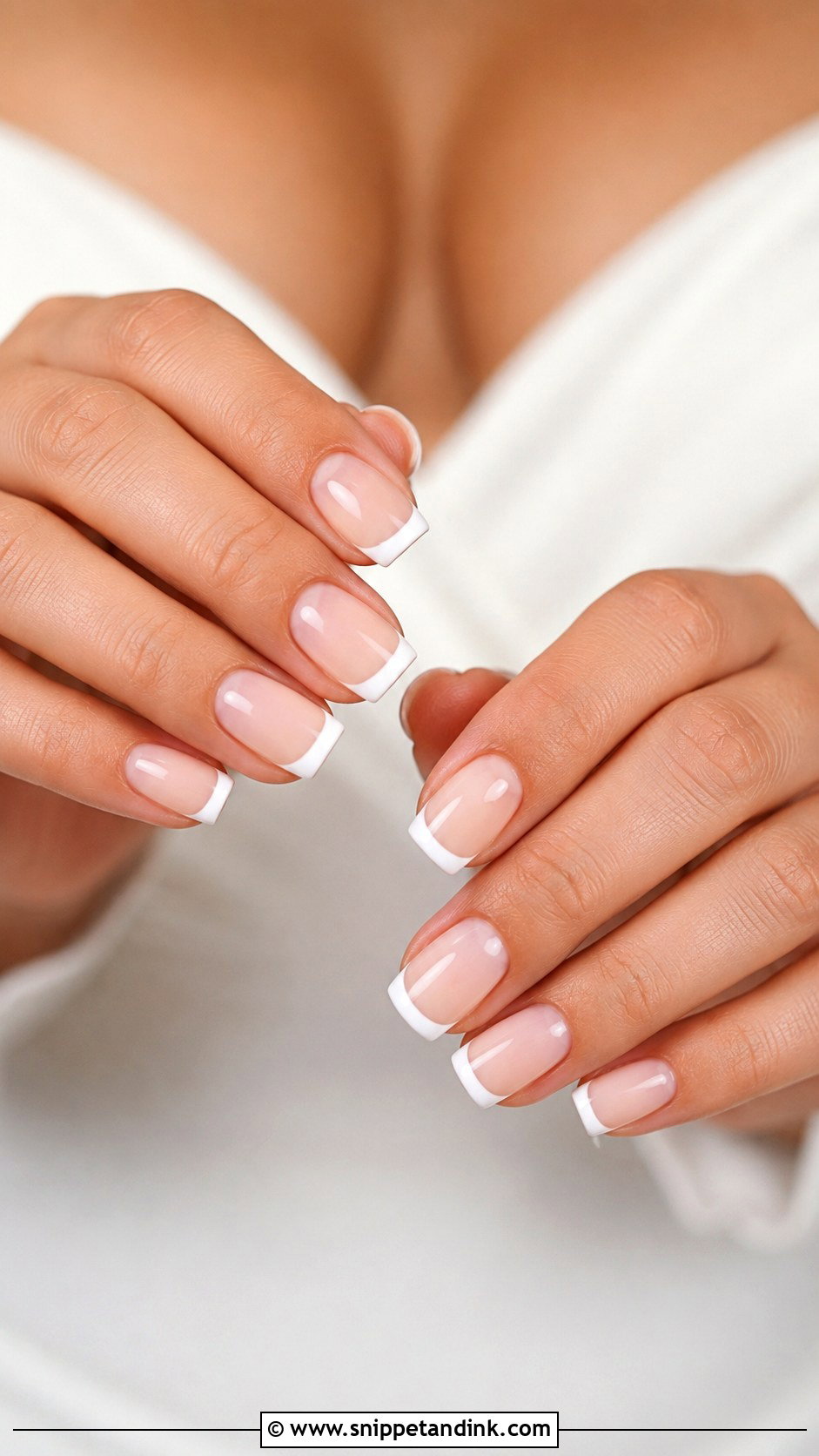 Square Bridal Press On Nails - Snippet and Ink - 20 Bridal Press on Nails
