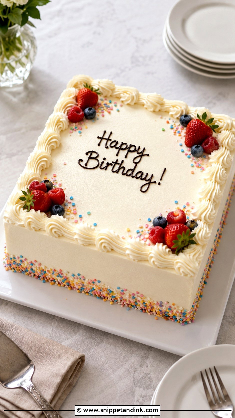Square Cake For 20 People - Snippet and Ink - 20 Cake for 20 People