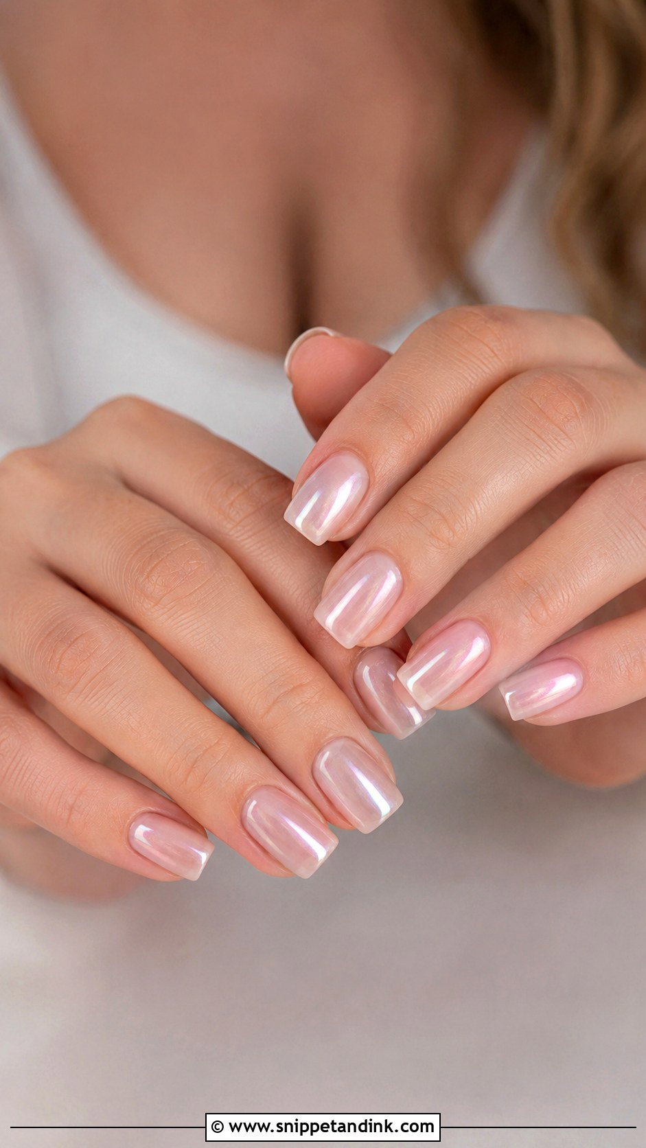 Square Chrome Bride Nails - Snippet and Ink - 20 Bride Chrome Nails