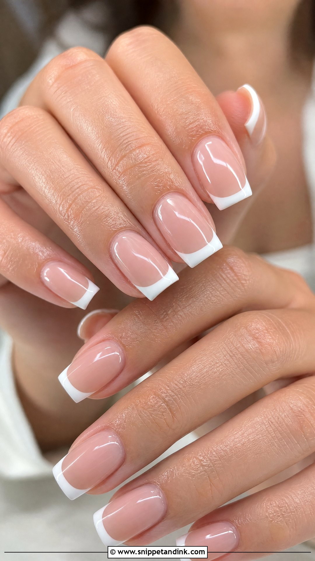 Square French Bridal Manicure - Snippet and Ink - 25 Bridal French Manicure Ideas