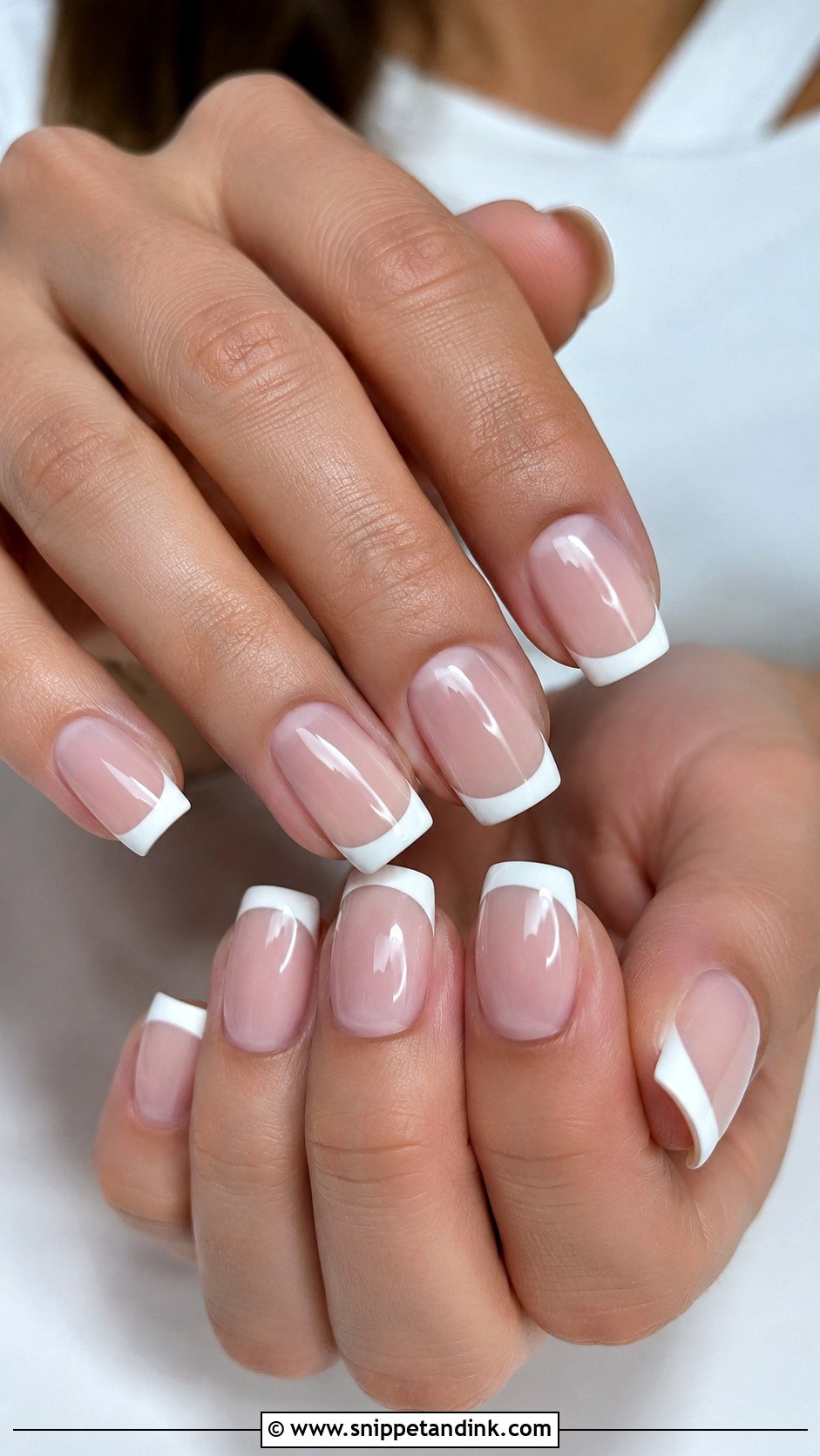Square French Manicure Wedding Nails - Snippet and Ink - 20 French Manicure Wedding Nails