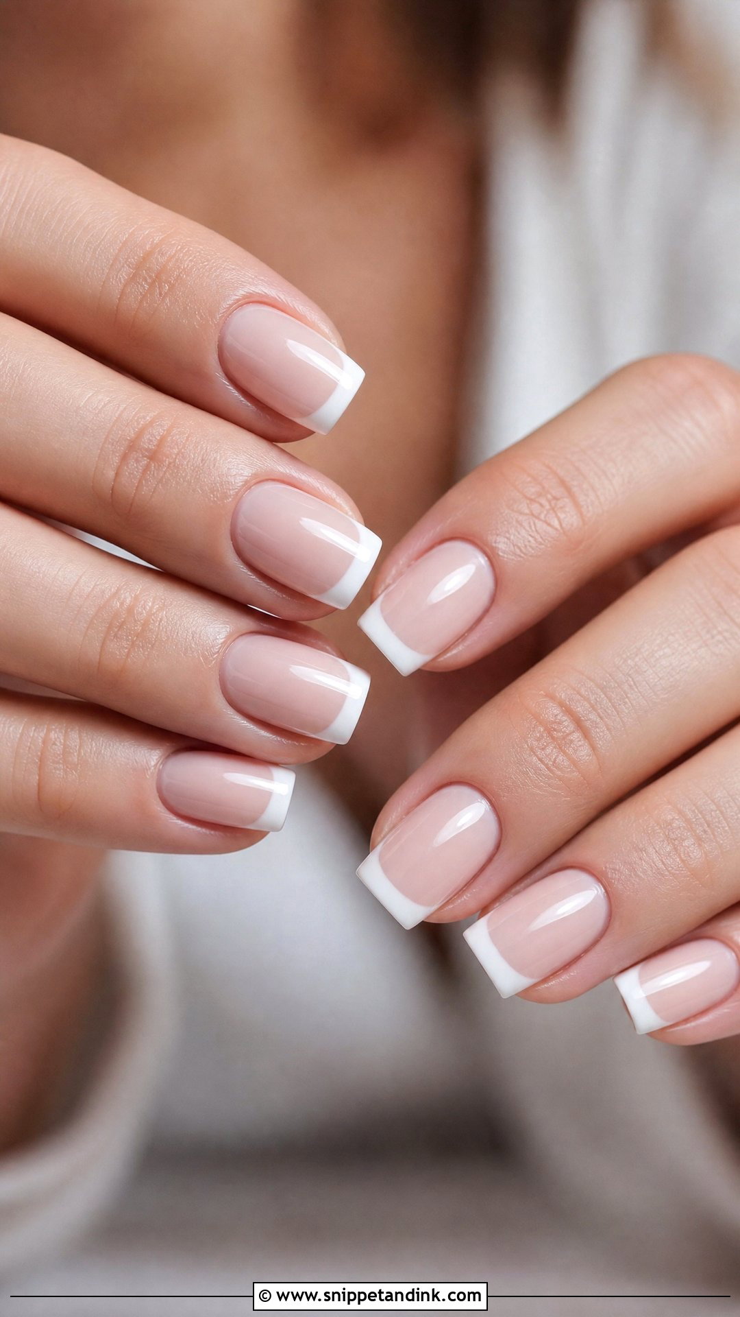Square French Tip Wedding Nails - Snippet and Ink - 25 French Tip Wedding Nails for Bride
