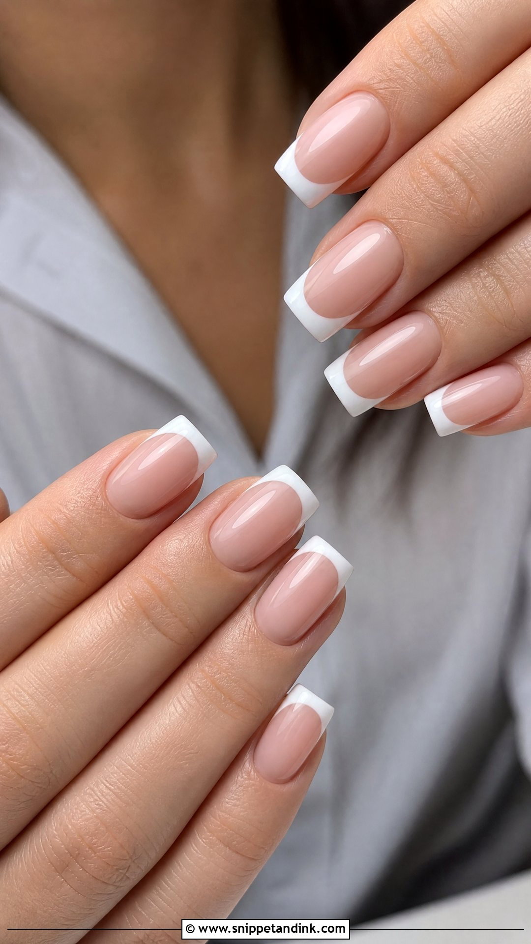 Square French Wedding Nails - Snippet and Ink - 25 Nails Design for Wedding