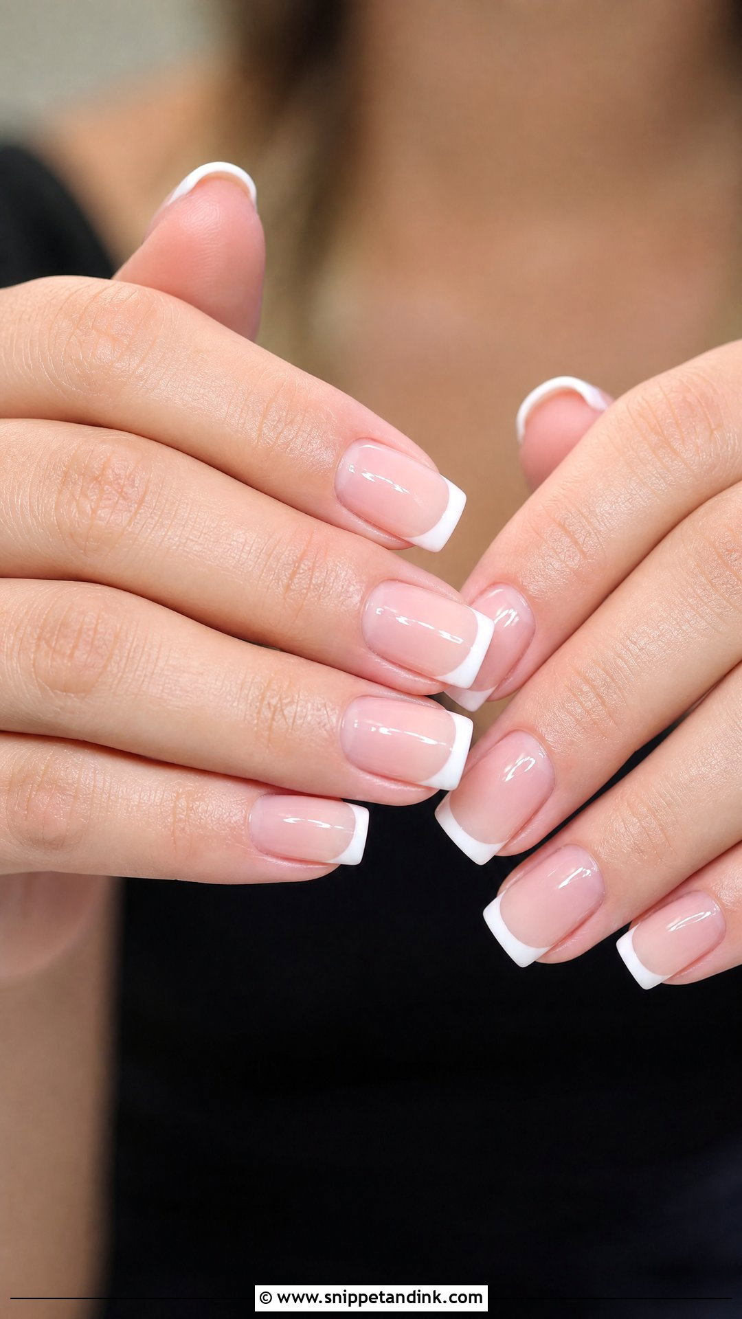 Square French Wedding Nails - Snippet and Ink - 25 Wedding Nails 2025