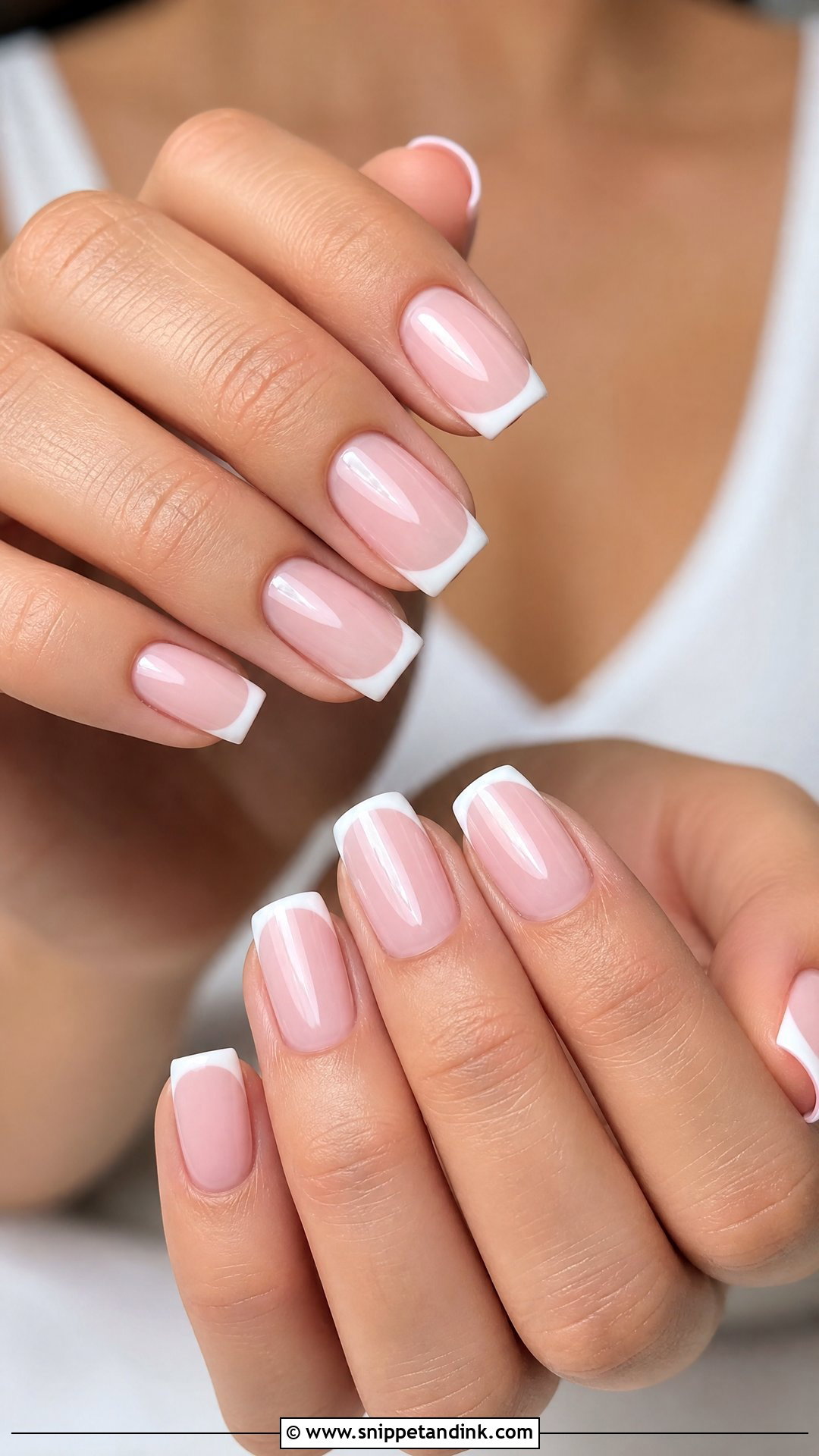 Square Neutral Wedding Nails - Snippet and Ink - 25 Neutral Wedding Nails
