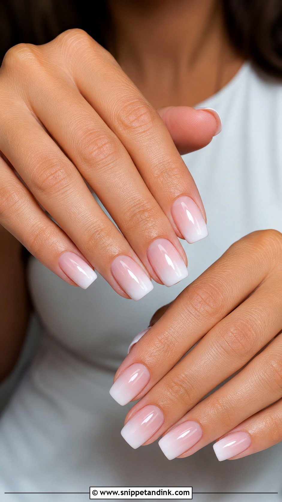 Square Ombre Wedding Nails - Snippet and Ink - 20 Ombre Wedding Nails Brides