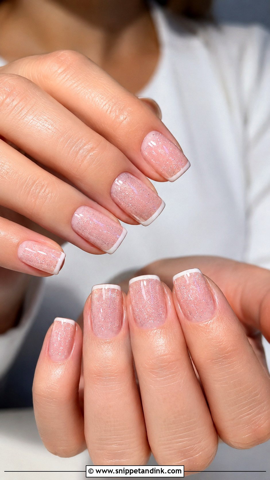 Square Sparkle Wedding Nails - Snippet and Ink - 20 Sparkle Wedding Nails