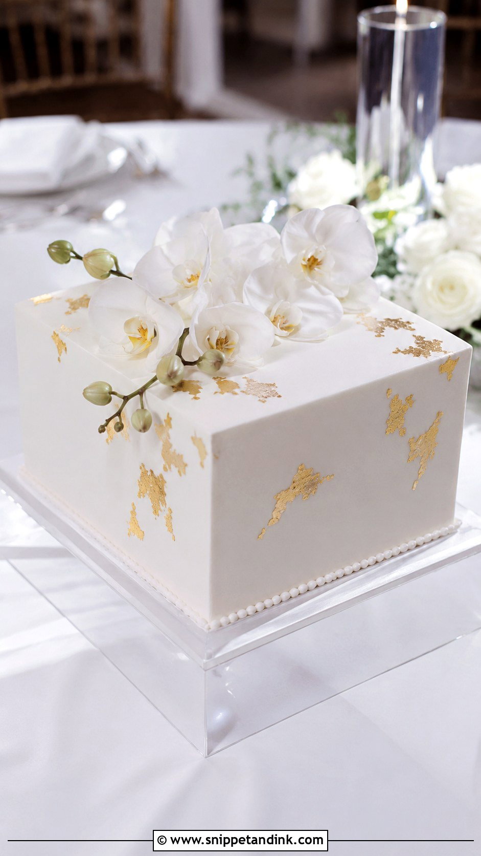 Square Wedding Cake - Snippet and Ink - 20 Non Tiered Wedding Cake Ideas