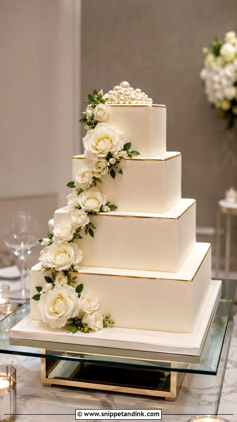 Square Wedding Cake For 150 Guests - Snippet and Ink - 20 Wedding Cake for 150 Guests