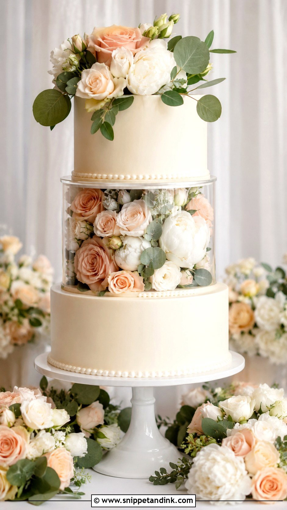 Square Wedding Cake Separator - Snippet and Ink - 25 Wedding Cake Separators