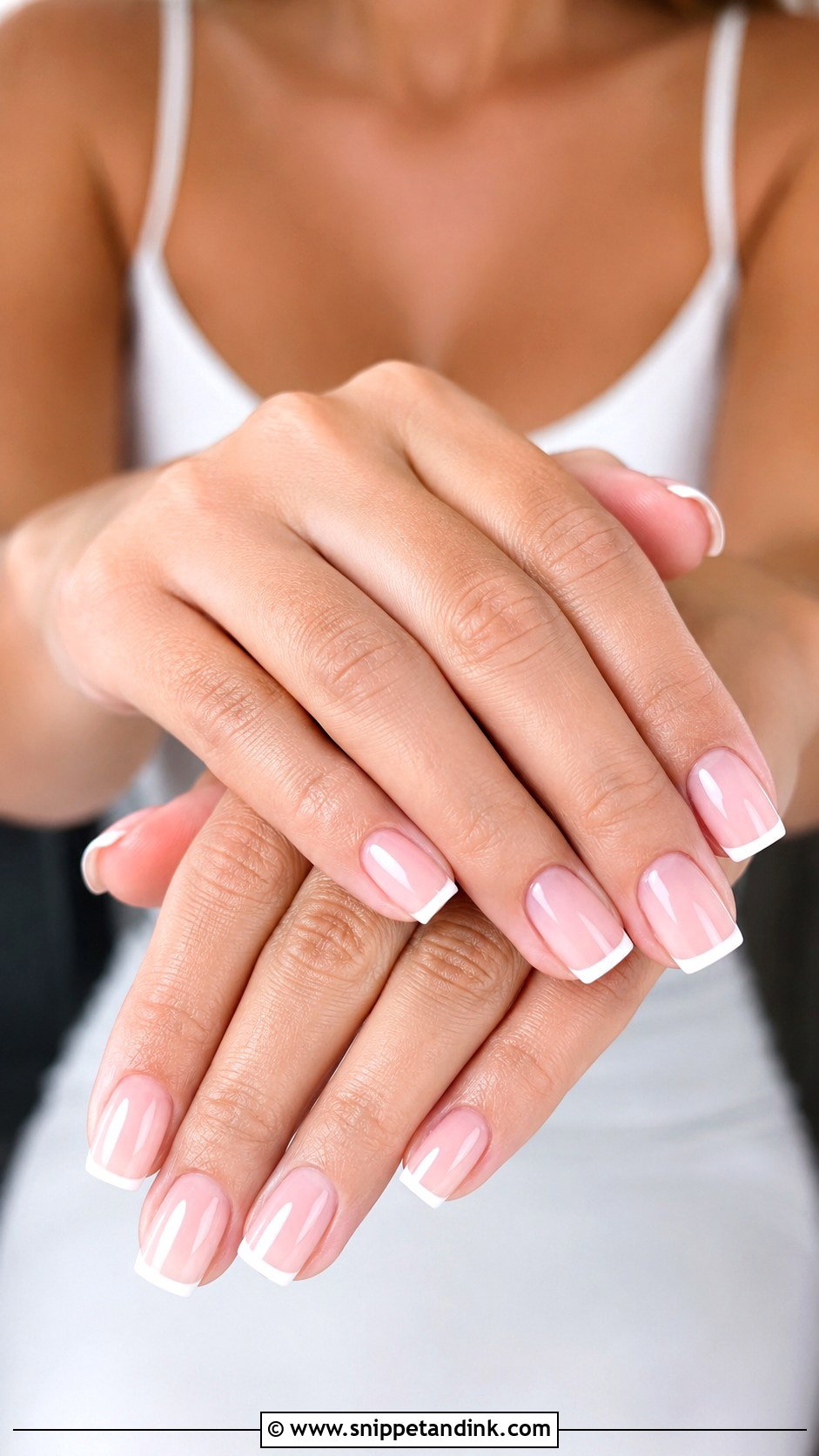 Square Wedding Nails - Snippet and Ink - 20 Simple Nails for Wedding