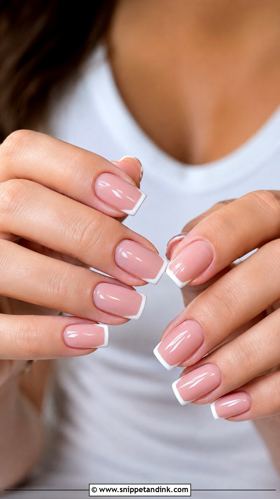 Square Wedding Nails - Snippet and Ink - 20 Wedding Nail Set Ideas