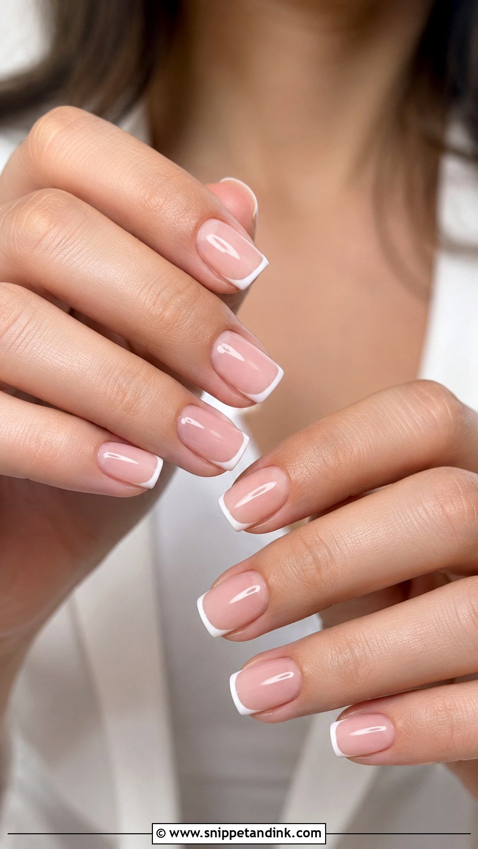 Square Wedding Nails - Snippet and Ink - 20 Wedding Nail Ideas 2025