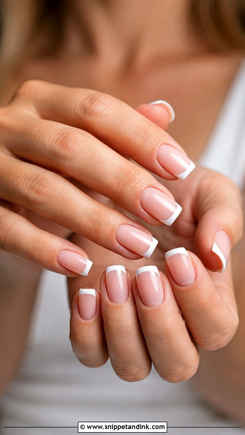 Square Wedding Nails - Snippet and Ink - 20 Easy Wedding Nails