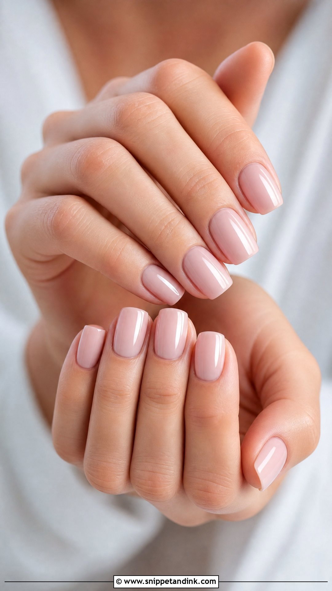 Square Wedding Nails With Nude Pink Polish - Snippet and Ink - 25 Square Wedding Nails for Bride