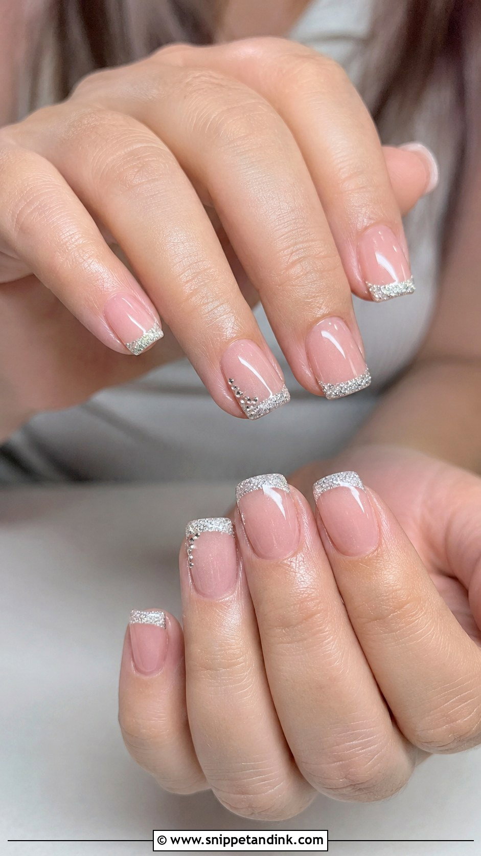 Square Wedding Ring Nails - Snippet and Ink - 20 Wedding Ring Nails