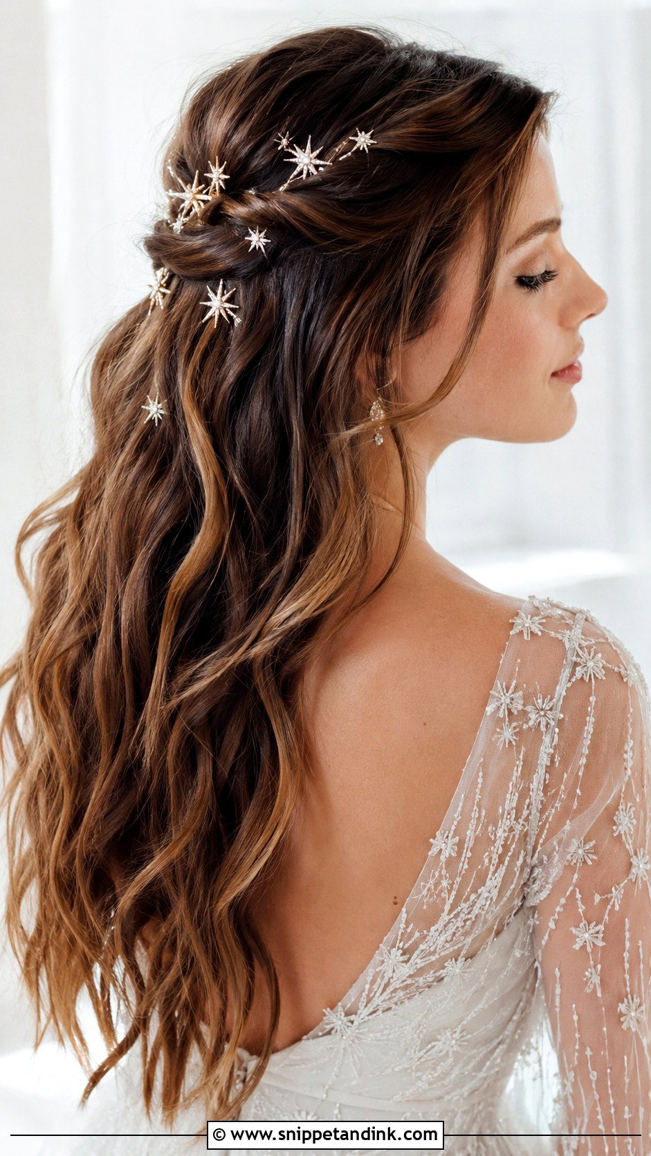 Star Hair Pins for Brides - Snippet and Ink - 20 Wedding Hair Jewelry Ideas