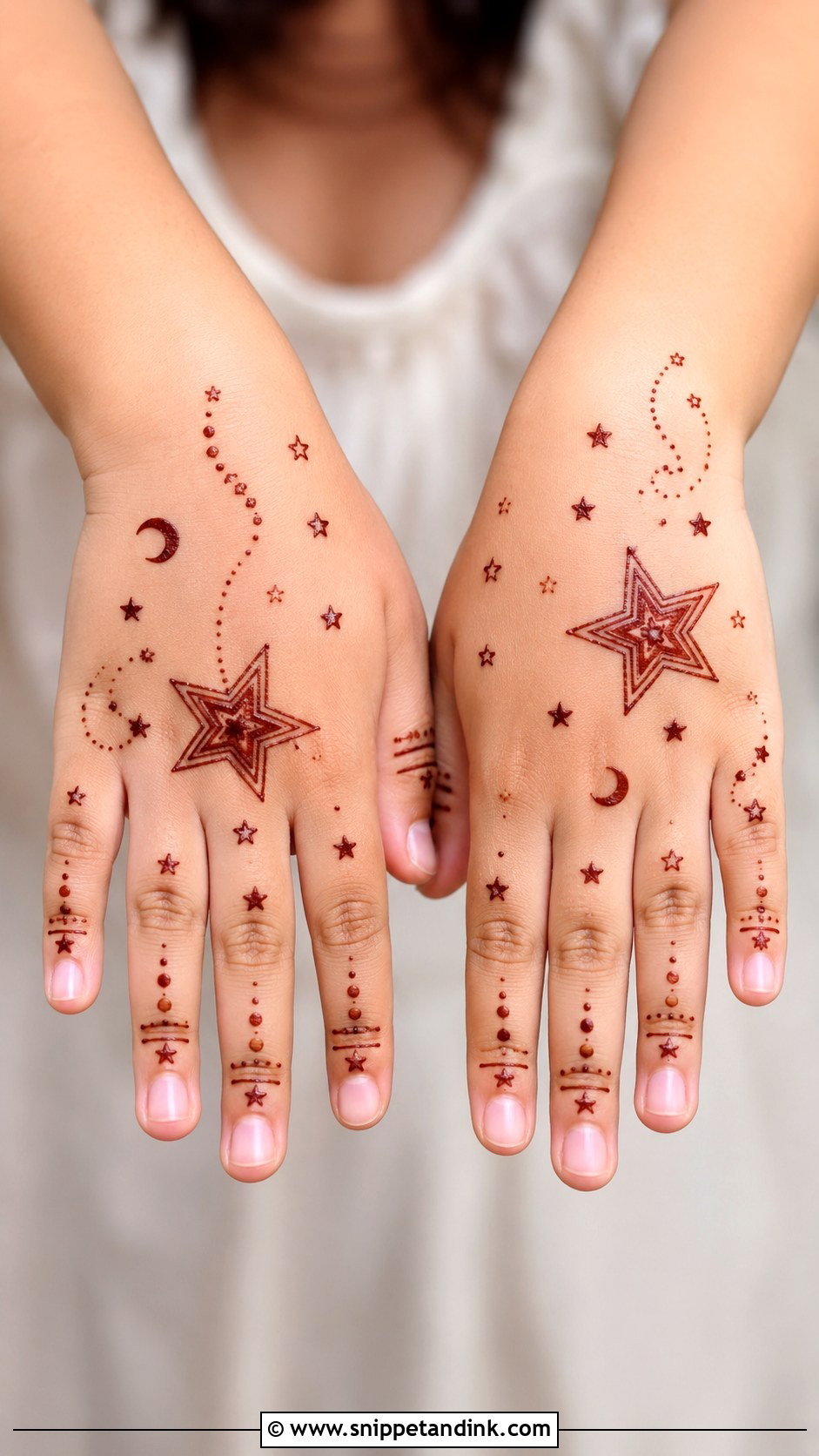 Star Mehndi Design For Kids - Snippet and Ink - 30 Cute Mehndi Designs for Kids