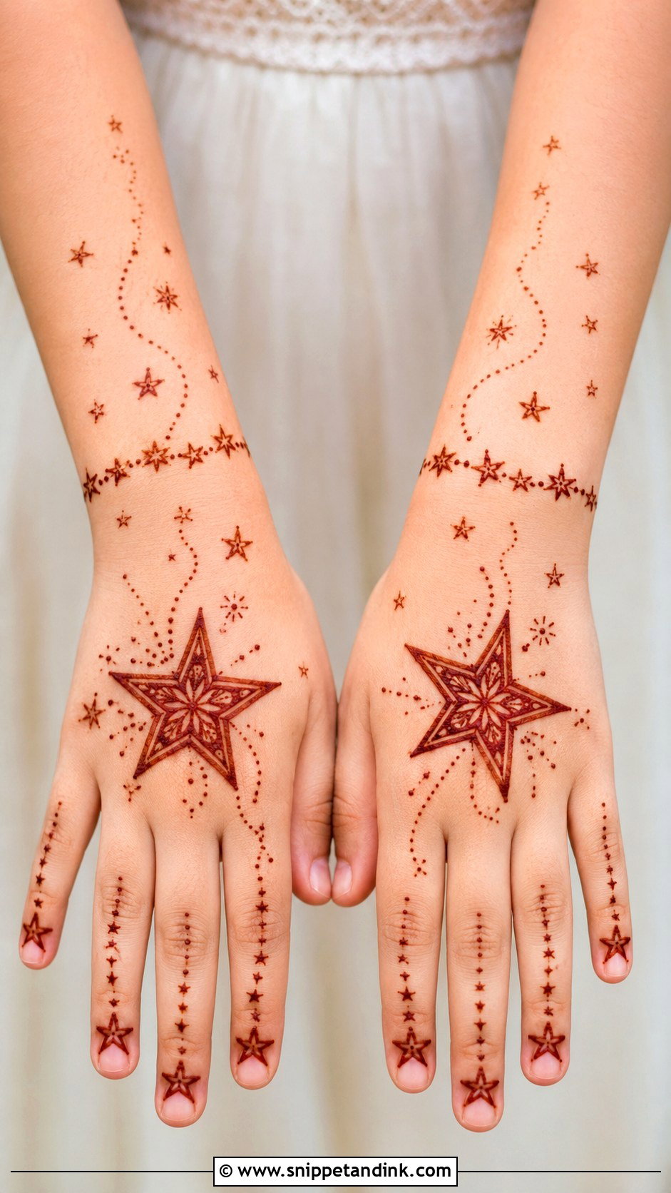 Star Mehndi Design for Kids - Snippet and Ink - 35 Mehndi Designs for Kids