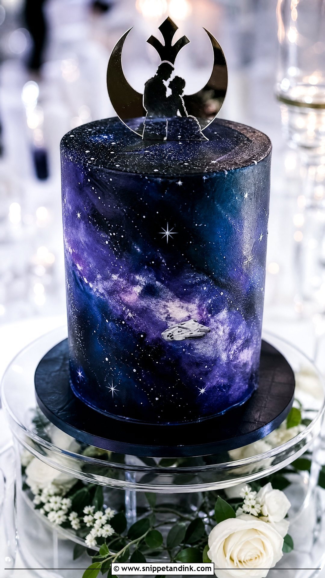 Star Wars Galaxy Groom Cake - Snippet and Ink - 25 Star Wars Groom Cake Ideas